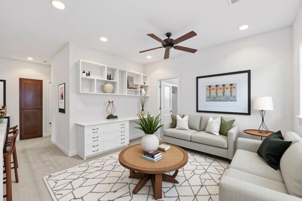 Interior, Living room, Recessed Lighting