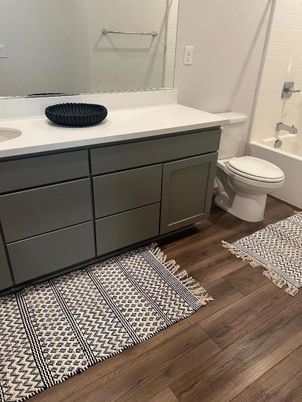 Bathroom, Interior, Wood Texture Flooring