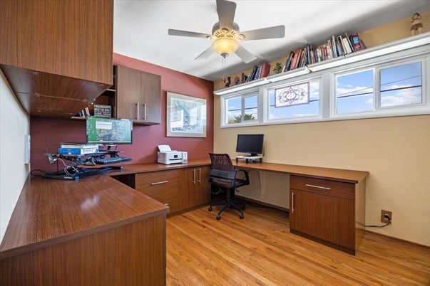 Home Office, Interior, Wood Texture Flooring
