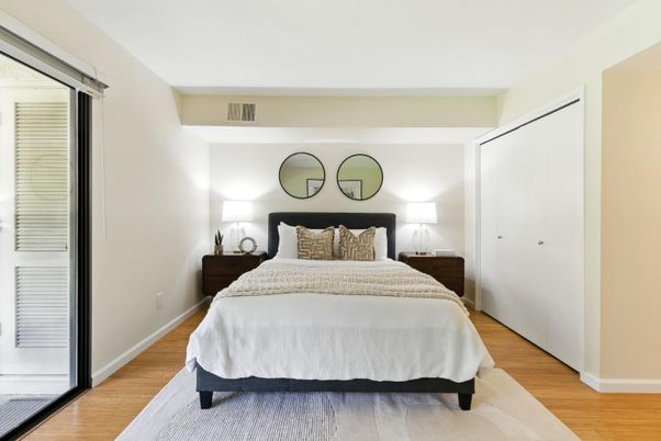 Bedroom, Interior, Wood Texture Flooring