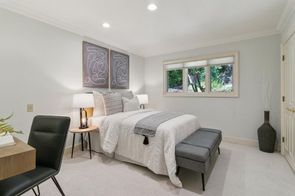 Bedroom, Interior, Recessed Lighting