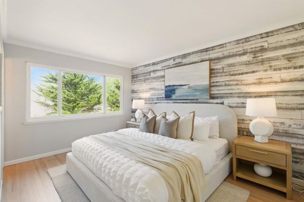 Bedroom, Interior, Wood Texture Flooring