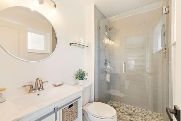 Bathroom, Glass Shower, Interior