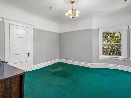 Chandelier, Empty room, Interior