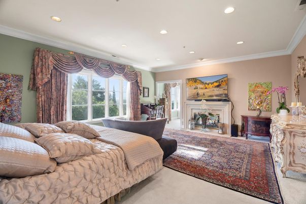 Bedroom, Fireplace, Interior, Recessed Lighting