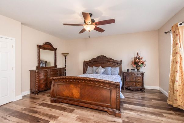 Bedroom, Interior, Wood Texture Flooring