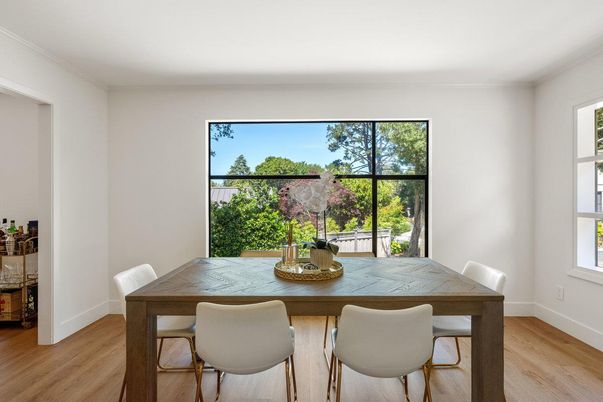 Dining room, Interior, Wood Texture Flooring