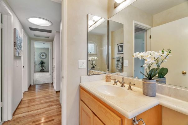 Bathroom, Interior, Wood Texture Flooring