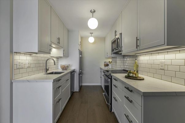 Interior, Kitchen, Wood Texture Flooring