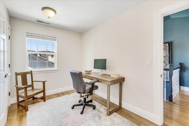 Home Office, Interior, Wood Texture Flooring