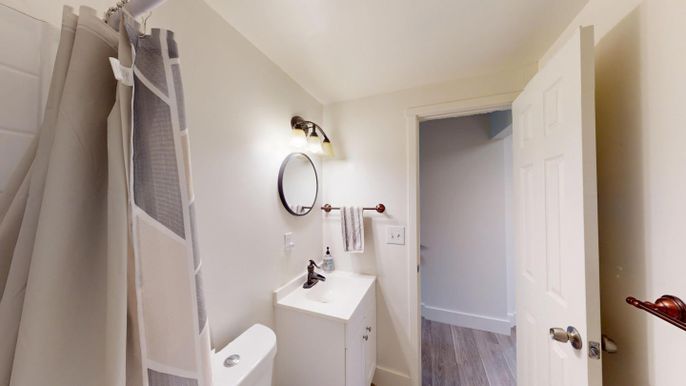 Bathroom, Interior, Wood Texture Flooring