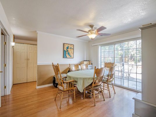 Dining room, Interior, Wood Texture Flooring