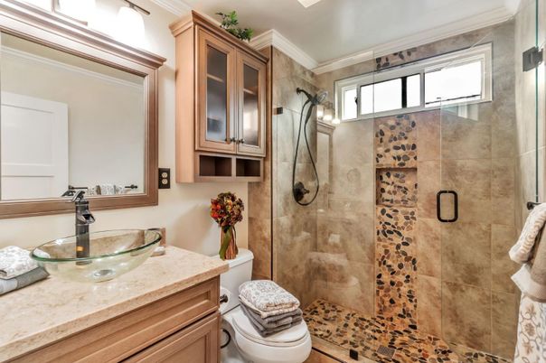 Bathroom, Glass Shower, Interior