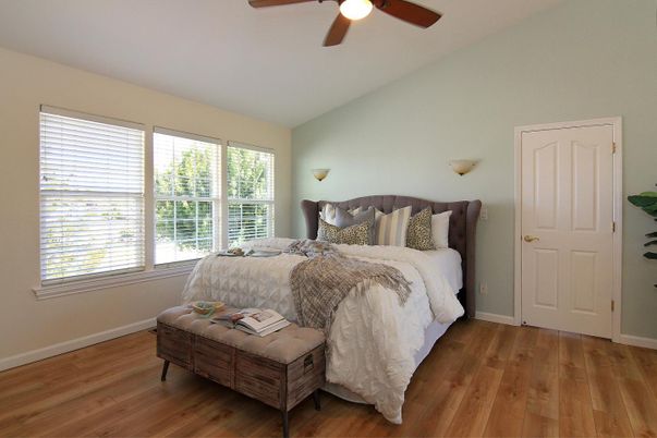 Bedroom, Interior, Wood Texture Flooring