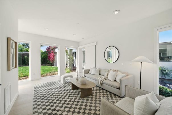 Interior, Living room, Recessed Lighting