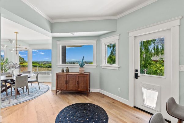 Dining room, Interior, Wood Texture Flooring