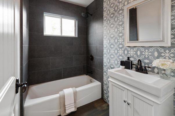 Bathroom, Interior, Wood Texture Flooring