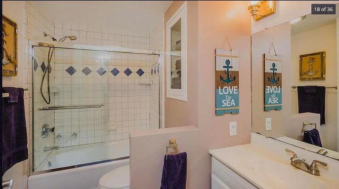 Bathroom, Glass Shower, Interior