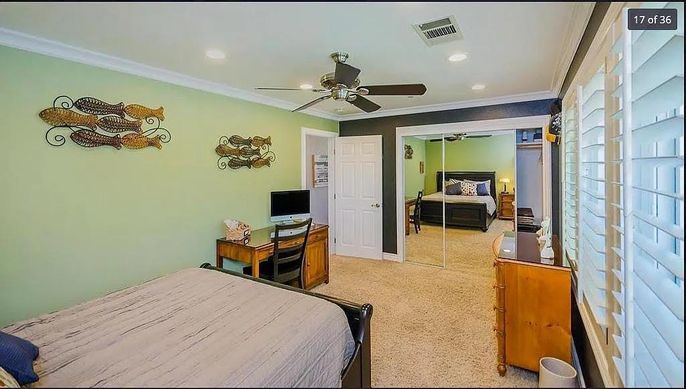 Bedroom, Interior, Recessed Lighting