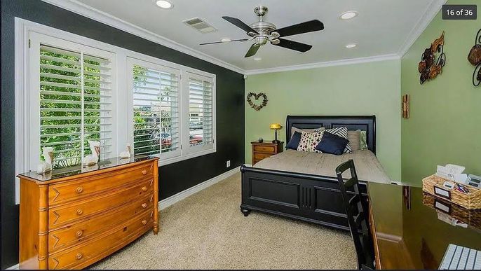 Bedroom, Interior, Recessed Lighting
