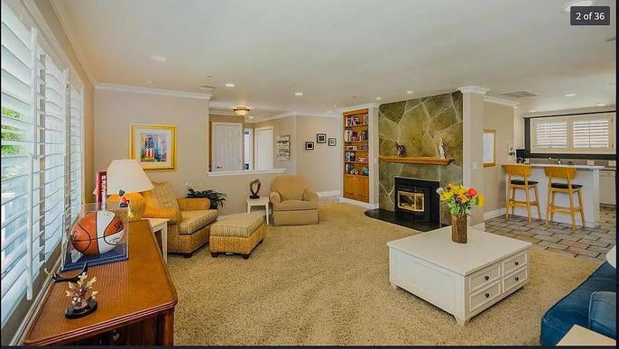 Fireplace, Interior, Living room, Recessed Lighting