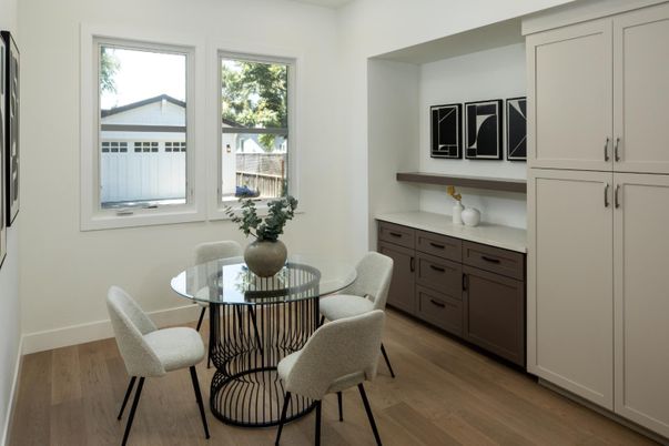 Dining room, Interior, Wood Texture Flooring