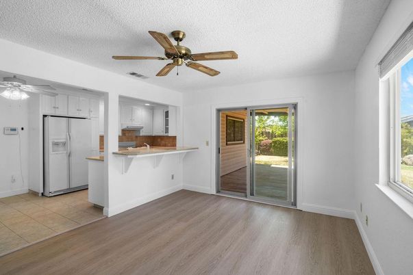 Interior, Kitchen, Wood Texture Flooring