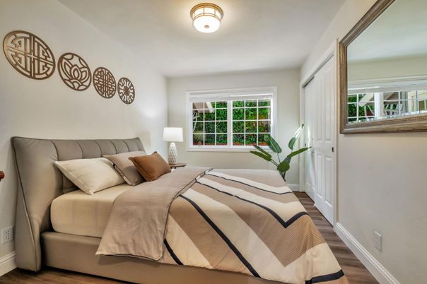Bedroom, Interior, Wood Texture Flooring