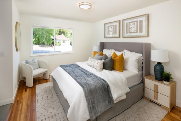 Bedroom, Interior, Wood Texture Flooring
