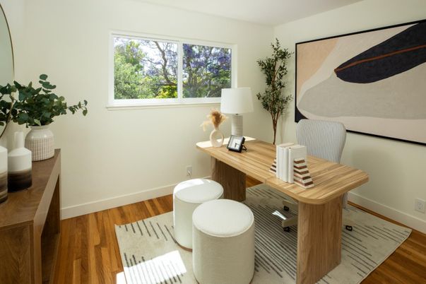 Home Office, Interior, Wood Texture Flooring