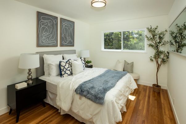 Bedroom, Interior, Wood Texture Flooring