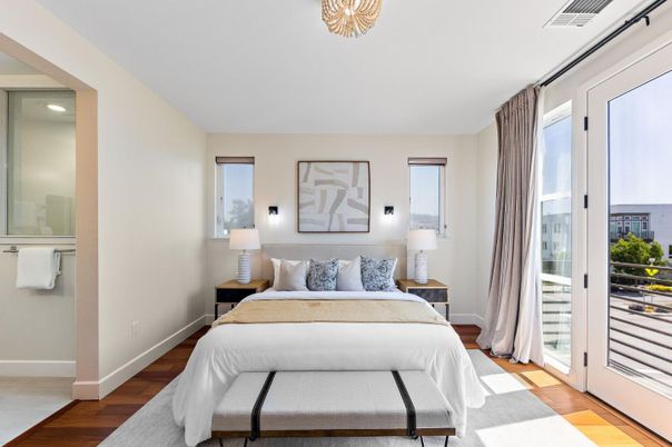 Bedroom, Interior, Wood Texture Flooring
