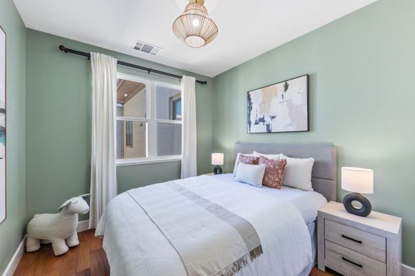 Bedroom, Interior, Wood Texture Flooring