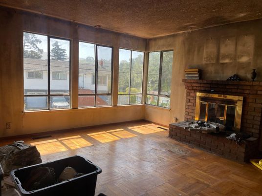 Fireplace, Interior, Wood Texture Flooring
