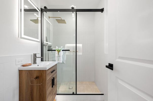 Bathroom, Glass Shower, Interior