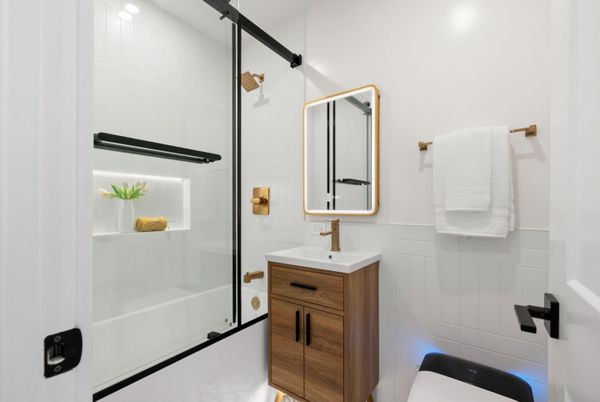 Bathroom, Glass Shower, Interior