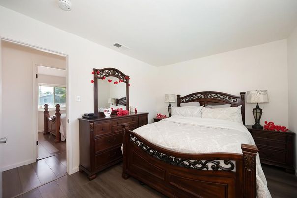 Bedroom, Interior, Wood Texture Flooring