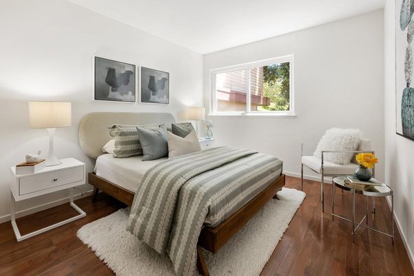 Bedroom, Interior, Wood Texture Flooring