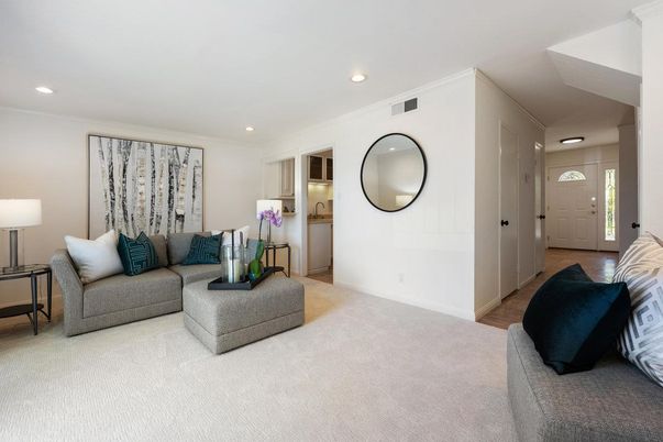 Interior, Living room, Recessed Lighting