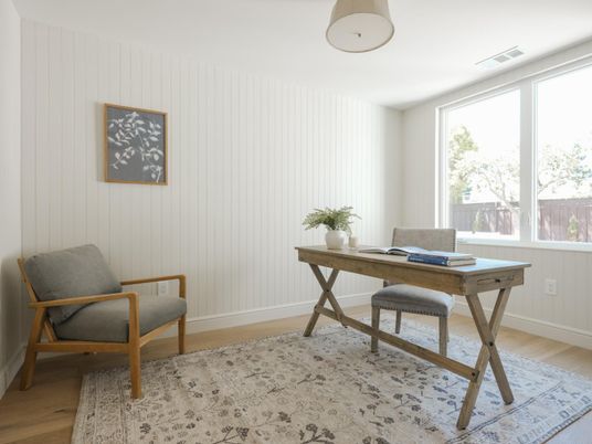 Home Office, Interior, Wood Texture Flooring