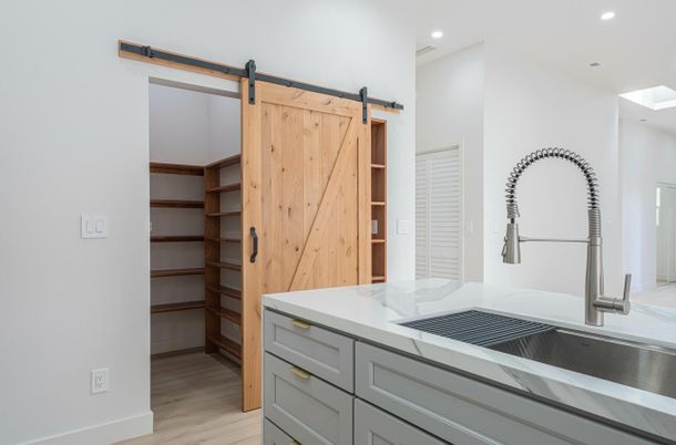 Interior, Recessed Lighting, Wood Texture Flooring