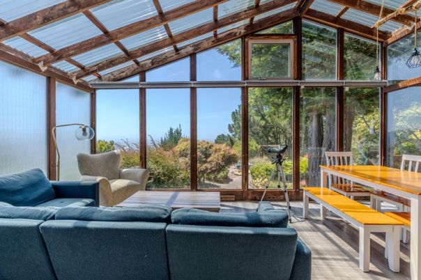 Interior, Sun Room, Wooden Beams, Wood Texture Flooring