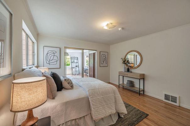 Bedroom, Interior, Wood Texture Flooring