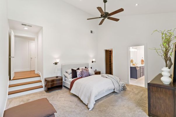 Bedroom, Interior, Recessed Lighting