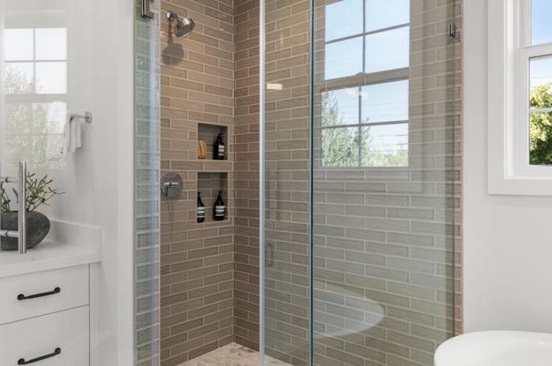 Bathroom, Glass Shower, Interior