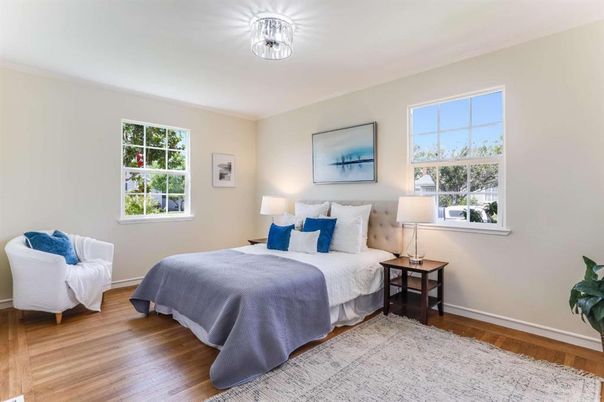 Bedroom, Interior, Wood Texture Flooring