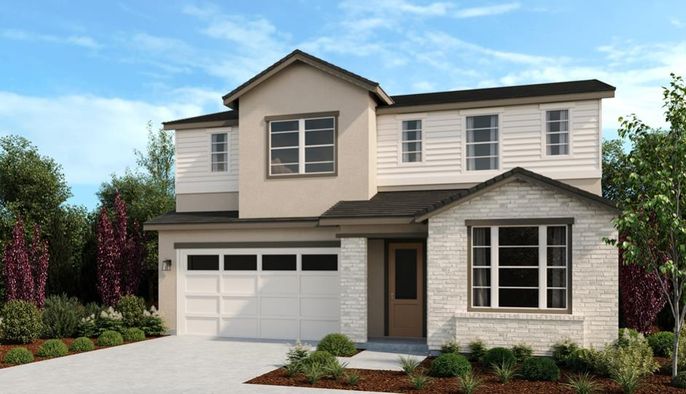 Attached, Exterior, Facade, Modern
