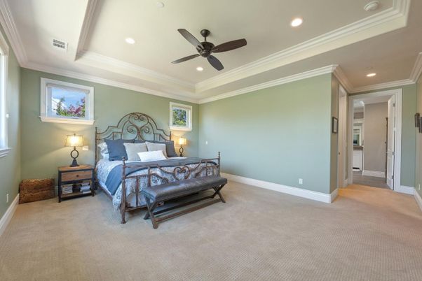 Bedroom, Interior, Recessed Lighting