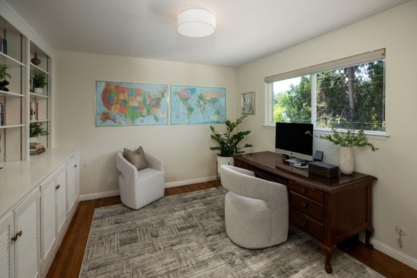 Home Office, Interior, Wood Texture Flooring