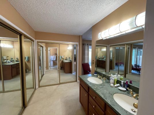 Bathroom, Dual Sink Vanities, Glass Shower, Interior